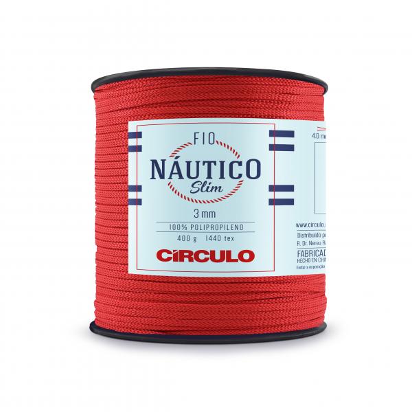 FIO NAUTICO SLIM 3MM - COR 3402  VERMELHO-CIRCULO